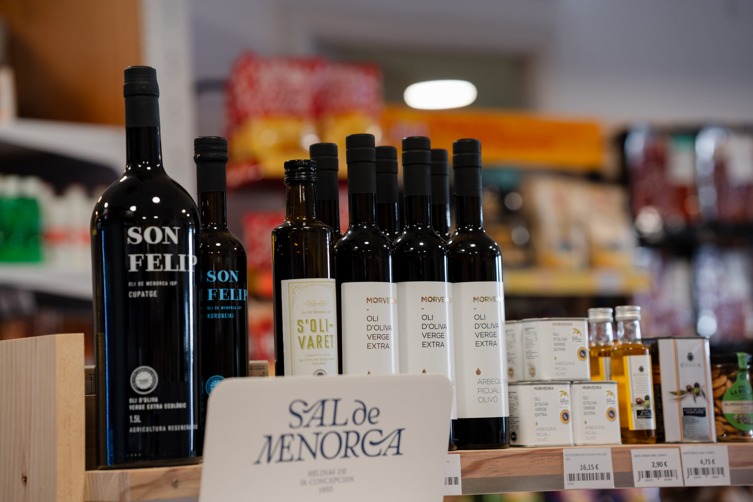Aceite de oliva virgen extra de Menorca en s'Aturadeta