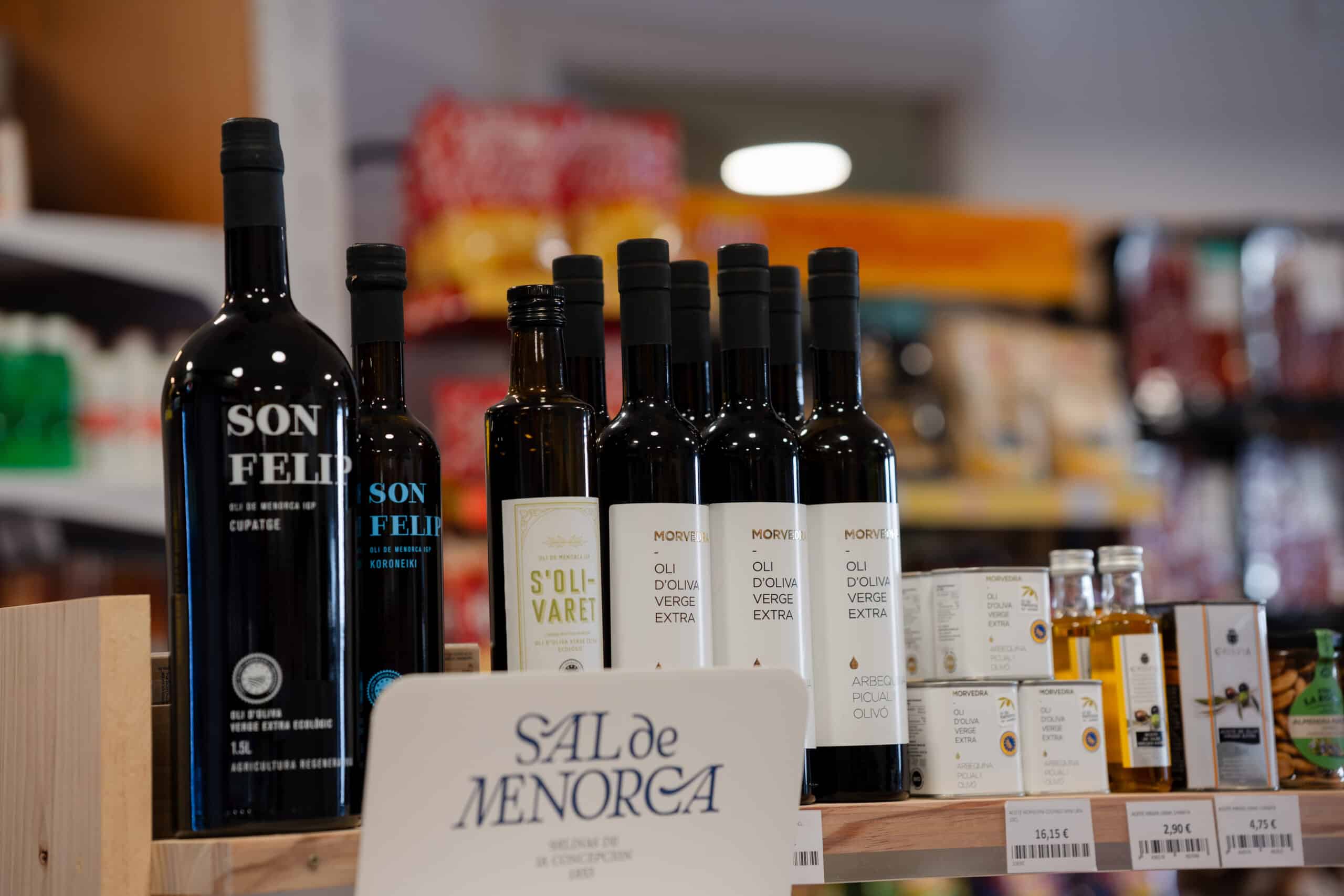 Aceite de oliva Son Felip de Menorca en s'Aturadeta