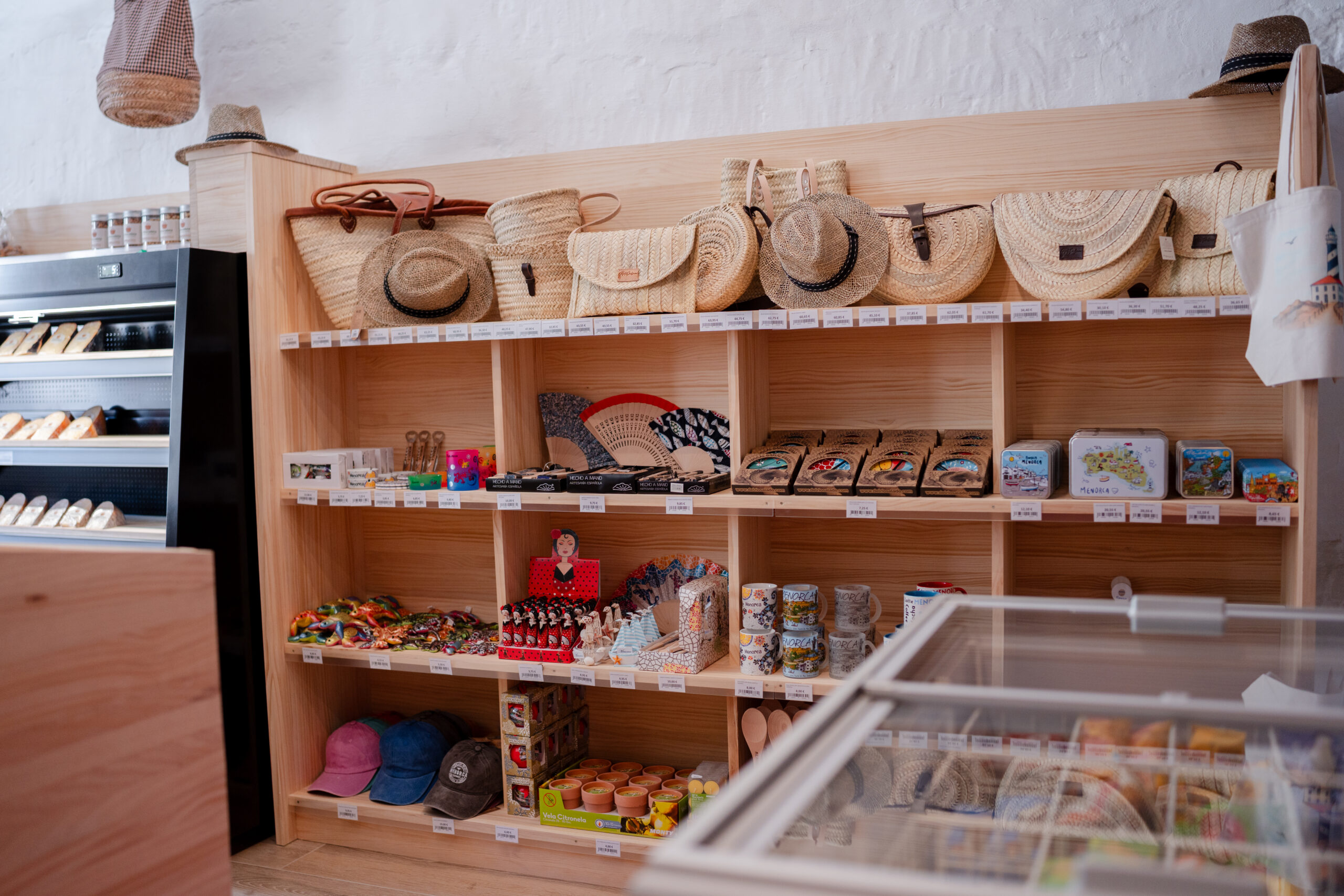 Capazos y bolsos de palma artesanales en s'Aturadeta Menorca